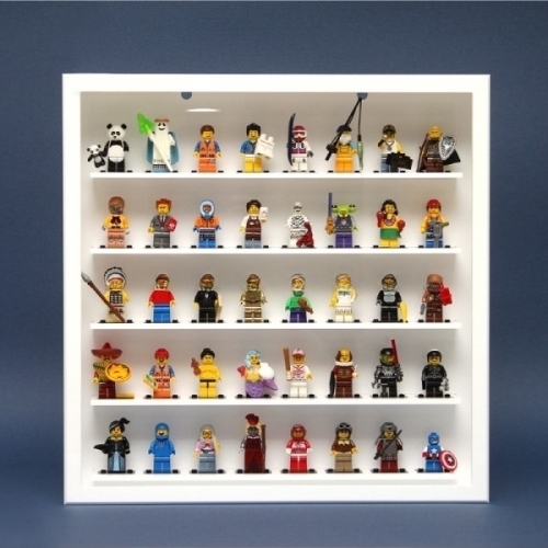 LEGO Mini Figures Display Frame Case (8x5) White