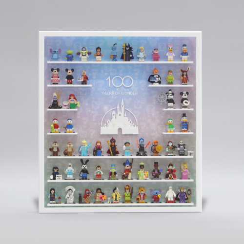 LEGO Mini Figures Disney 100 Years Anniversary Display Frame Case (71038, 71024, 71012)